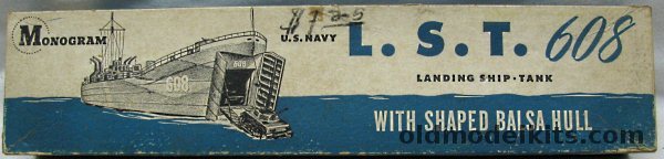 Monogram 1/250 US Navy LST-608 Landing Ship-Tank, B1 plastic model kit